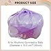 KiBcsLic Rhythmic Gymnastic Ball Bag Protection Cover Nylon with Drawstring Portable for Dance Practice Competition Gymnasts Athlete, Purple