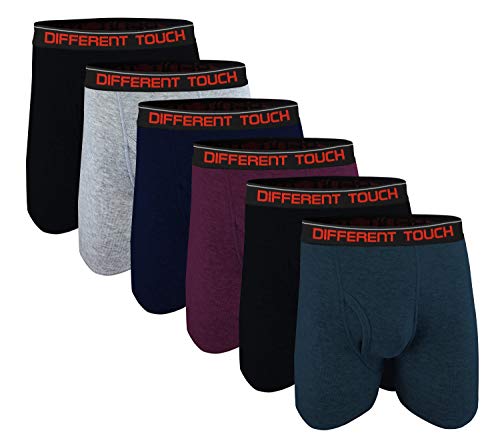 6 Men's Big and Tall USA Classic Design ComfortFlex Waistband Long Length Boxer Briefs Underwear