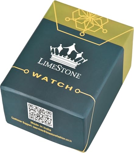 Image of LIMESTONE Men's Analog Quartz Watch with Day & Date Display, Leather /Silicone Strap - Casual & Formal Wrist Watch for Men