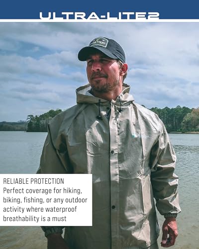 Image of FROGG TOGGS Men's Ultra-Lite2 Rain Suit, Waterproof Raincoat and Pant Set | 2-Piece Rainwear, Extremely Lightweight Packable Rain Jacket, Rain Pants Ideal for Hiking, Fishing, Motorcycling, Travel