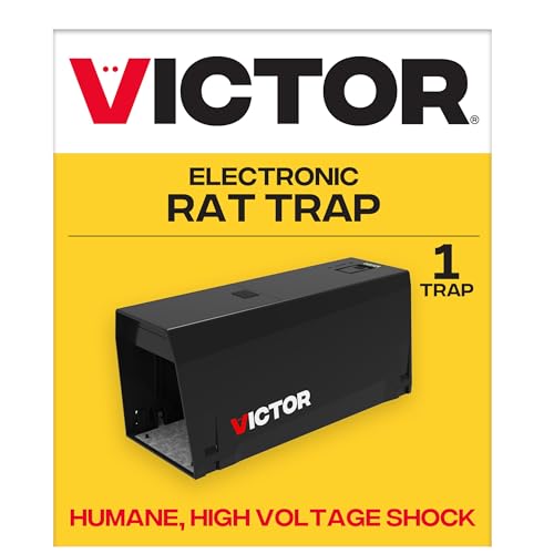 Victor M241B Indoor Electronic Rat Trap, Humane Electric Rat Traps Indoor for Home, No Touch, No See Traps