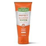 Medline Remedy Specialized Zinc Oxide Paste with Menthol (2 oz Tube), Unscented, Calamine, Incontinence Care, Diaper Rash, Wetness Protection, Hypoallergenic, Paraben Free, Adults, Soothing