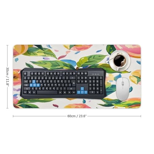 Colorful Peach Watercolor Pad Mouse Grande Antideslizante miniatura 2