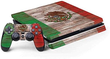 Skinit Decal Gaming Skin Compatible with PS4 Slim Bundle - Mexico Flag Design