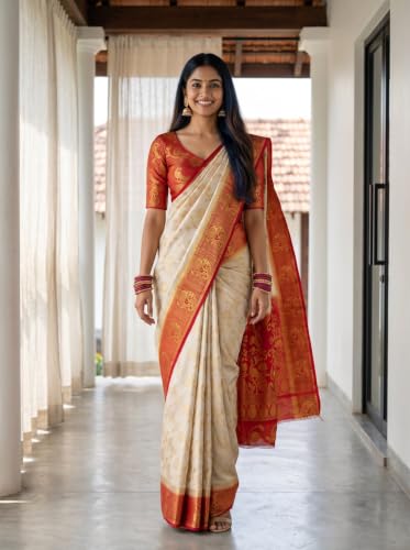 MIMOSA kanjivaram silk saree in art silk – image 2