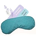 Yosana Augenkissen mit Leinsamen & Lavendel Füllung I Waschbarer Baumwollbezug I Augenmaske zur Entspannung bei Yoga, Meditation & SPA I Aromakissen Warm & Kalt anwendbar