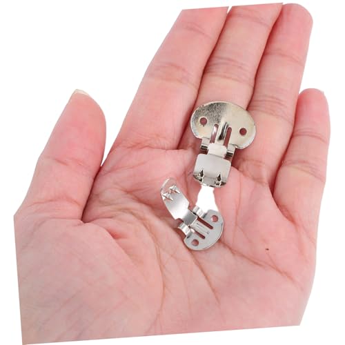 SAFIGLE 40pcs Flat Blank Shoe Clip: DIY Crafts Accessories For Shoes Bow Decoration Iron Detachable Spring Buckle For Women High Heel Flower Fixing4