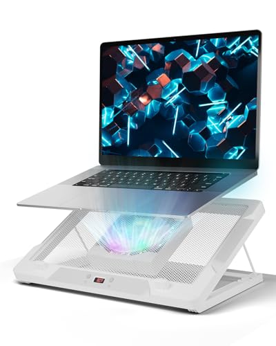 Support de refroidissement pour ordinateur portable DEPGI ventilateur mobile 14 cm blanc PC