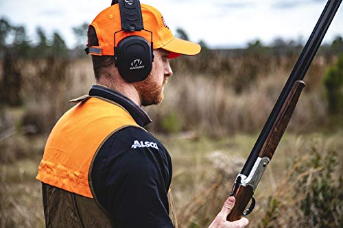 Walker's Razor Slim Passive Earmuff - Ultra Low-Profile Earcups - Black #TOP4