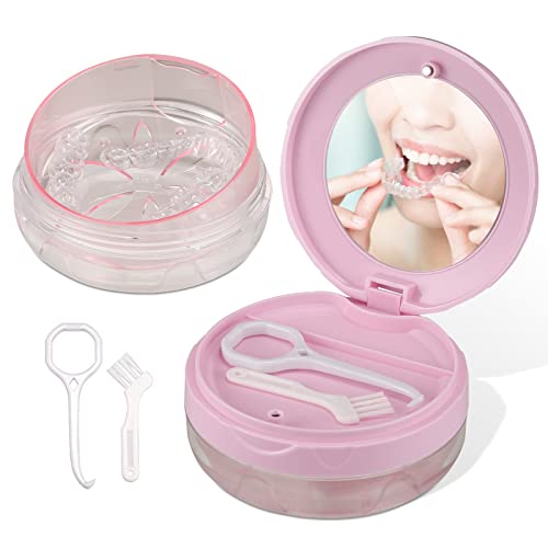 Denture Case, Leak Proof Denture Bath Case Cup Kit...