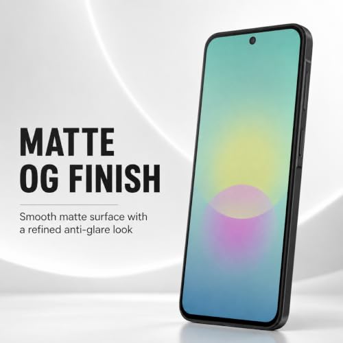 Image of FIRST MART Matte Anti-Glare Tempered Glass for Samsung Galaxy A27 With Installation Kit | Military-Grade Gaming Screen Protector & Cable Guard | Edge to Edge Coverage | Black