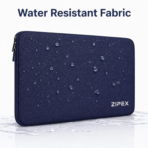 Image of Photon 15 Inch to 15.6 inch Inches Laptop Case with Charger Pouch | Waterproof Laptop Sleeve | Laptop Cover Bag, Blue