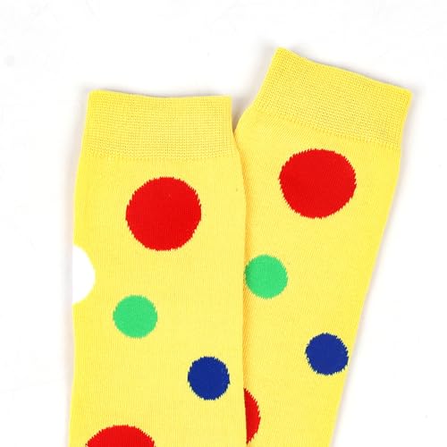Image of Thigh High Socks for Women Girls Fancy Colorful Polka Dot Over the Knee Stockings Long Socks 1 Pack