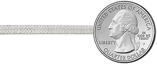 Savlano 925 Sterling Silver 5.5mm Herringbone Flat Snake Magic Chain Necklace for Women & Men with a Gift Box - Made in Italy3