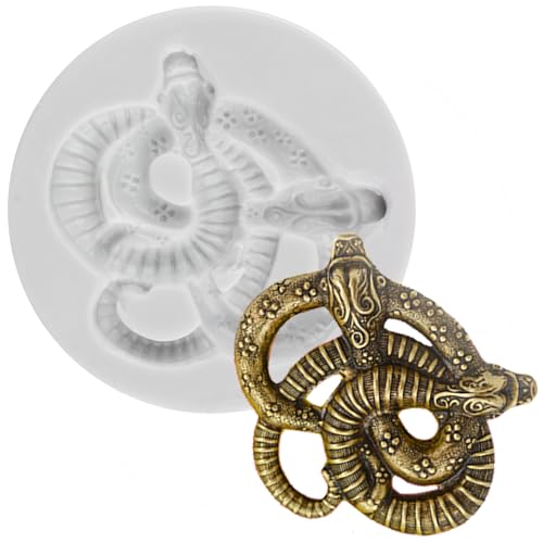 MINFEIDMS Snake Silicone Fondant Molds For Cake Decoration Cupcake Topper Candy Chocolate Gum Paste Polymer Clay Set Of 1