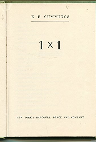 1 x 1 (one times one) B0097C6JUM Book Cover