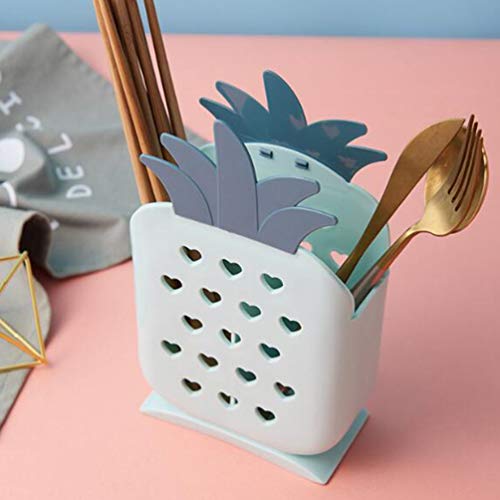 Cabilock Titular Utensílio de Cozinha Abacaxi Plástico Dividido Titular Utensílio Caddy Talheres de
