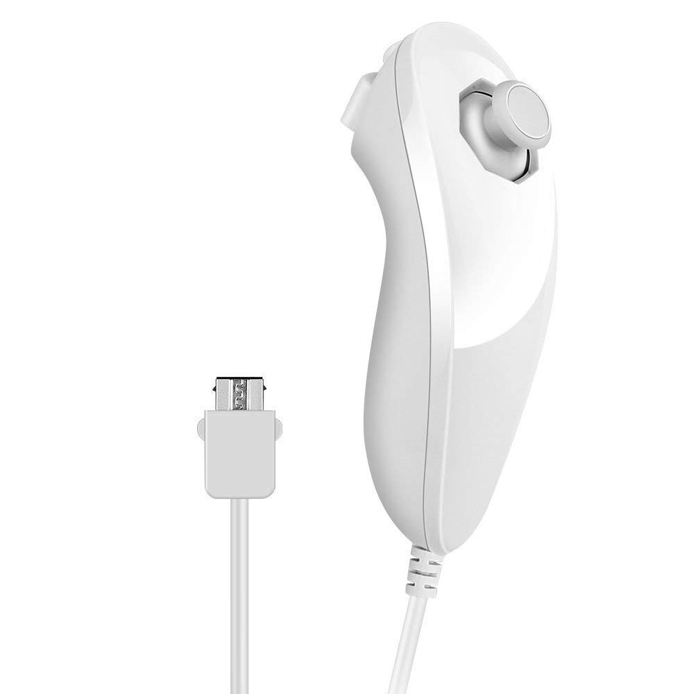 Nunchuk Compatible with Wii Nunchuck Controller for Wii Console (White color)-image-3