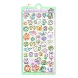 【1枚セット】3dシール 立体シール 可愛い ぷくぷく Lucktree ジュエル風 立体 泡ステッカー ステッカー 手帳用 貼り付け可能 女の子 （春猫）