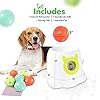 THE-THOUGHTS-OF-FUN-CO-Automatic-Dog-Ball-Launcher-Thrower-Dog-Fetch-Machine-for-Small-to-Medium-Sized-Dogs-Great-Exercise-for-Dogs-with-6-Latex-Balls-Dual-Power-Supply Automatic Dog Ball Launcher