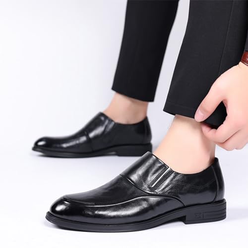 YZABEL Mens Tuxedo Shoes Patent Dress Shoes Casual Business Oxford Leather Shoes Round Toe Slip-On Solid Handmade Dress Shoes for Men2