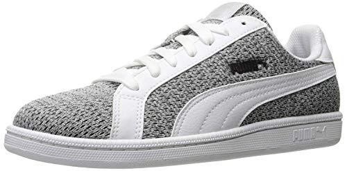 PUMA Puma Men's Smash Knit Sneaker, White White, 4 M US
