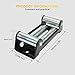 AUXMART Winch Roller Guide Fairlead 4-Way Roller Cable Guide with 10