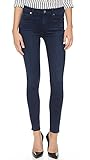 7 For All Mankind Women's Midrise Skinny-Slim Illusion Luxe Jean in Rich Blue