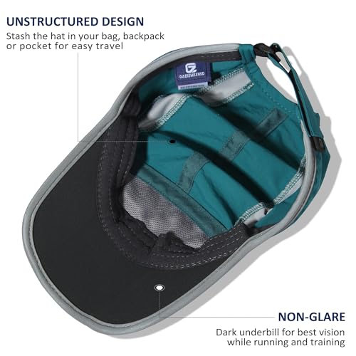 Image of GADIEMKENSD Reflective Folding Outdoor Hat Unstructured Design UPF 50+ Sun Protection Sport Hats for Womens and Mens