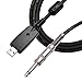 lvifloae RockSmith Real Tone Cable USB Type a Male to 6.35mm Mono Electric Guitar Cord Professional Guitar to Computer USB Compatible with Os X 10.9 or Higher Operating Systems