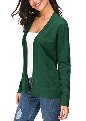 Image of EXCHIC Women's Long Sleeve Open Front Cardigan Sweater Lightweight Casual Knit Sweaters