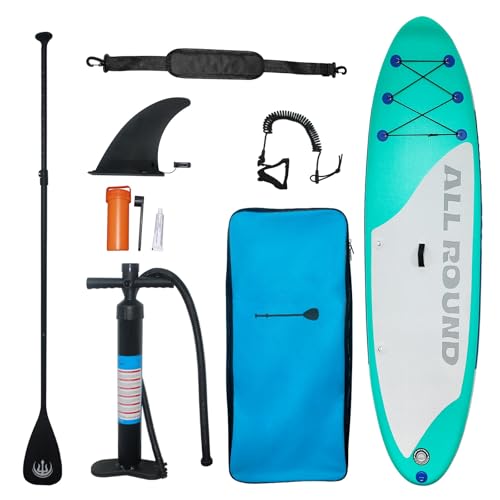TROPOW Inflatable Stand Up Paddle Board - Premium Quality with Complete Accessories, Lightweight and Portable, Ideal for All Water Activities from Surfing to Yoga