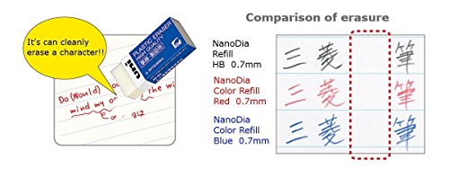 Uni Nanodia Color Mechanical Pencil Leads 0.5Mm 3 Color Set, 6 Pack/Total 120 Leads #TOP1