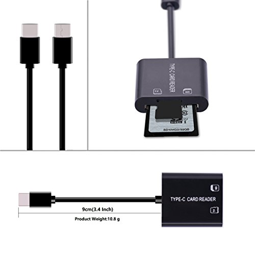 Zedela Lettore di schede USB Tipo C Lettore di