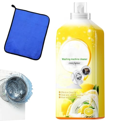 Limpiador Líquido Potente for Lavadoras Ynnzcc De 500 Ml, Fórmula Activa De Limpieza Profunda for Tambor De Carga Frontal, Eliminador De Residuos Y Limpiador De Tina for Eliminar Manchas(1Pc)