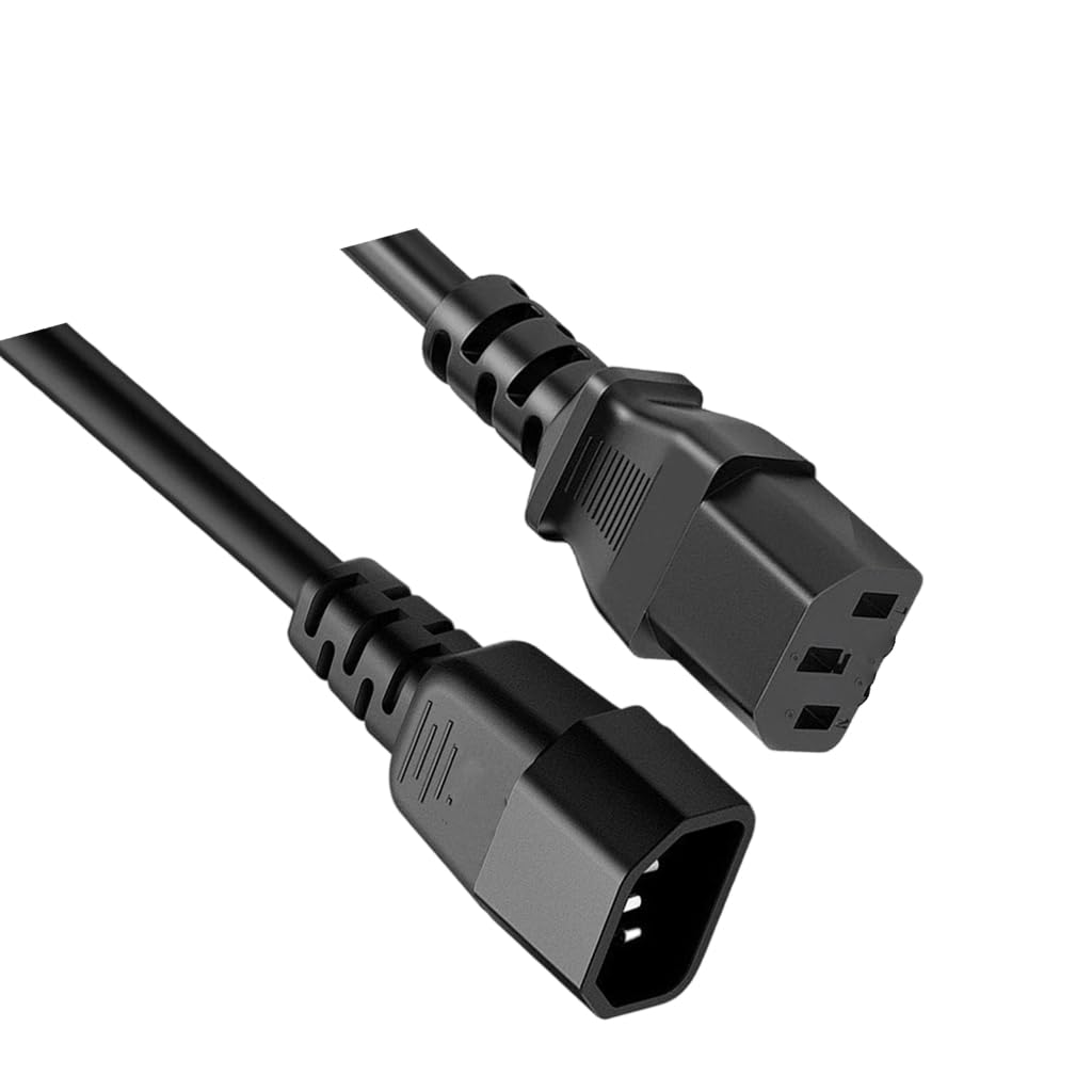 Tsophreniq C13 To C14 Power Cord 18AWG Flame Retardant Coppered Cores Extension Cable for Electronics And