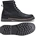 Jousen Mens Boots Casual Motorcycle Boot for Men Chukka Zipper Combat Botas Para Hombre Fashion (AMY8117 black 09.5)