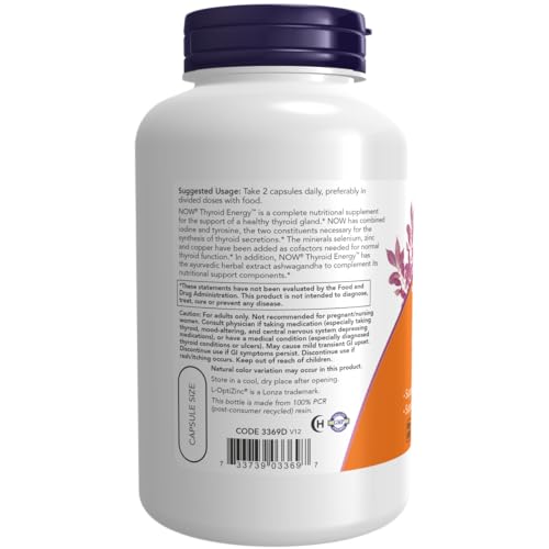 Image of Now Foods Thyroid Energy Veg Capsules (180 Capsules, Pack of 2)