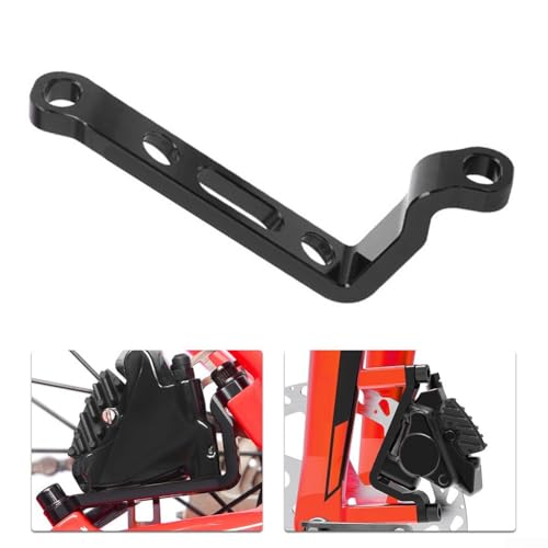 Bike Post to Flat Mount Adapter, Disc Brake Mount Adaptor, 34mm Hole Distance, Caliper Mount Adapter Brake Bracket Converter, for 160mm/180mm Disc with Bolts(160MM)