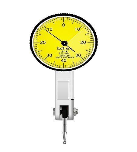 Measuring Tool Dial Gauge 0-40mm 0.01mm Test IndicatorPrecision Metric with Dovetail Rails Mount Measuring Tools High Resolution
