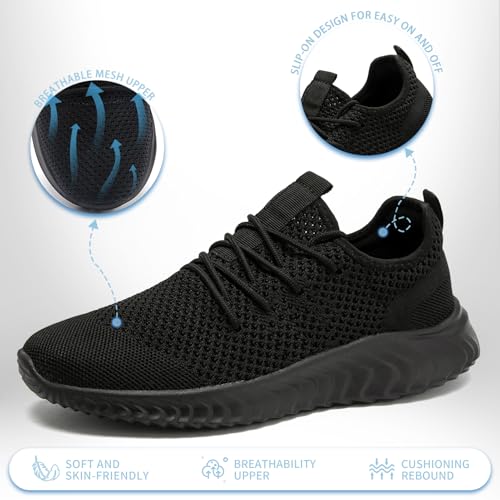 Women's Tennis Running Shoes Lightweight Slip On Walking Shoes Breathable Athletic Sport Gym Workout Jogging Fitness Sneaker2