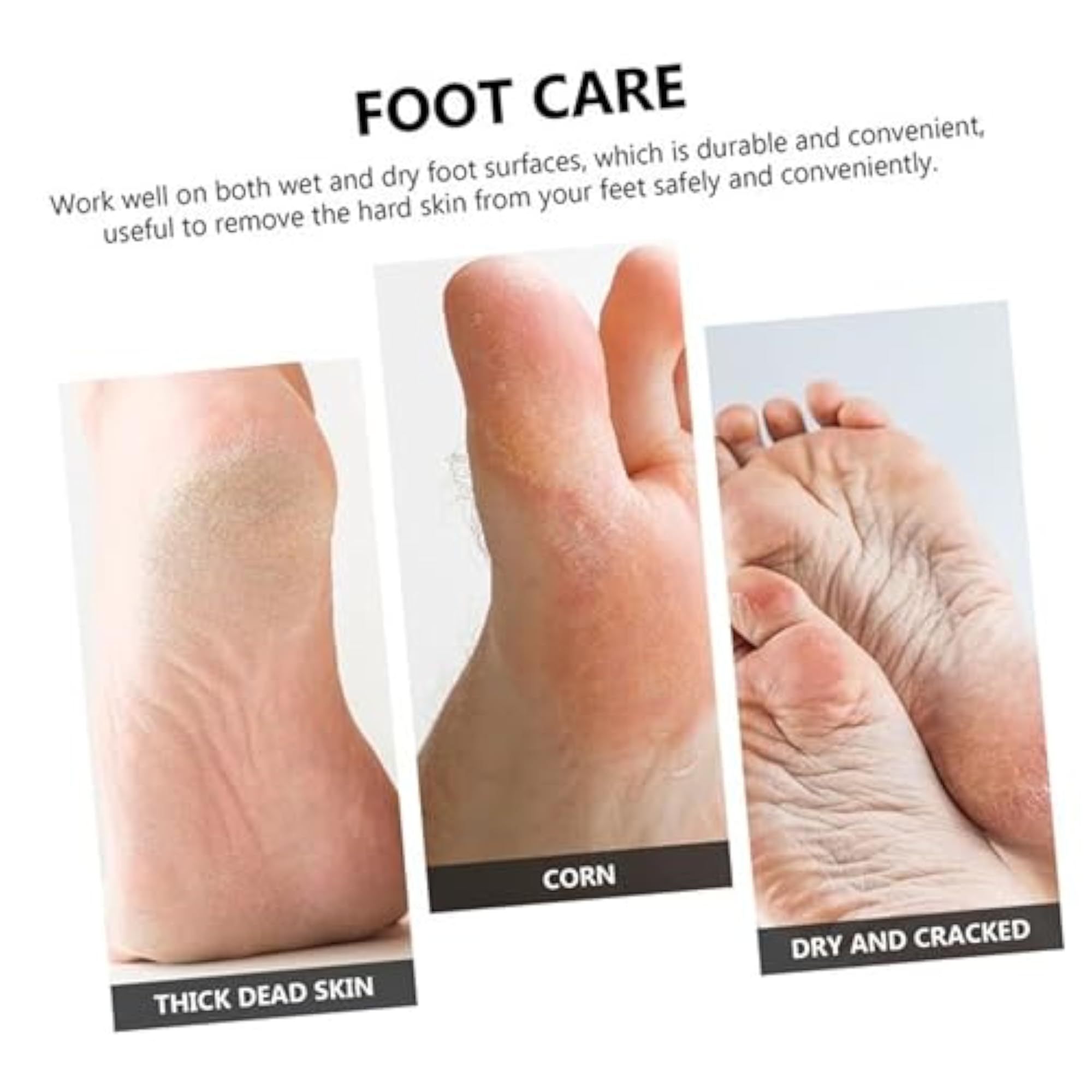 Professional 3 in 1 Pedicure Kit, Foot Scrubber Combo