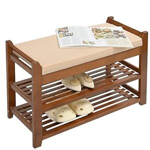 Shoe Rack Bench with Cushion, Shoe Rack for Front Door Entrance, Shoe Bench with Storage for Entryway Hallway Bedroom Living Room Shoe Rack Bench with Cushion Shoe Rack for Front Door Entrance Shoe Bench with Storage for Entryway Hallway Bedroom Living Room