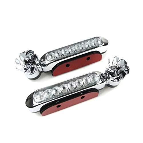 Yorten 1 par de luzes de circulação diurna do carro sem energia externa, luzes LED de carro de energ