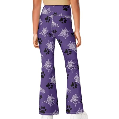 YEXIATODO Leggings for Girls Kids Animal Print Bell Bottoms Flare Yoga Pants Athletic Pants4