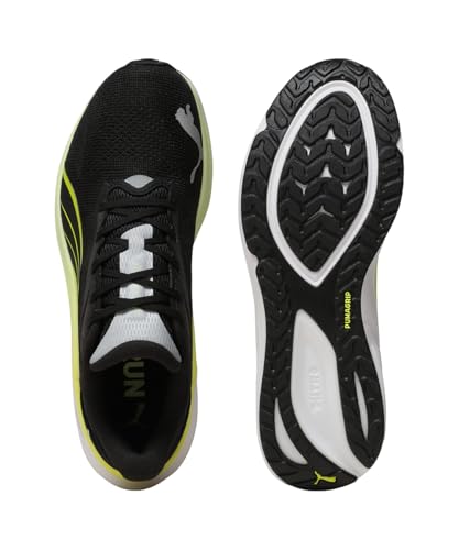 PUMA Chaussures de Course Electrify Nitro 4 pour Homme, Black-Apple Spritz-LUX Lime, 42 EU, Puma Black Apple Spritz Lux Lime, 42.5 EU
