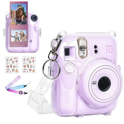 WOGOZAN Clear Case for Fujifilm Instax Mini 12