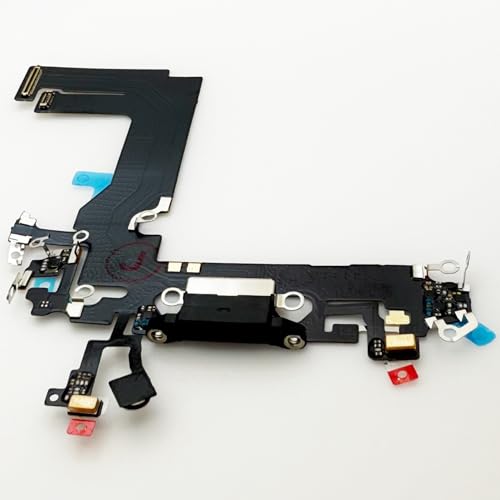 Câble flexible de charge iPhone 13 Mini avec port USB et micro noir