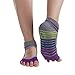 Gaiam Grippy Toeless Yoga Socks (Mary Jane), Small/Medium, Bright Bouquet