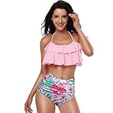 ESTAMPADO FLORAL DE MODA: Este conjunto de bikini con diseño floral especial, se ve bonito y a la moda. Imprescindible para que las mujeres disfruten del sol en el caluroso verano.